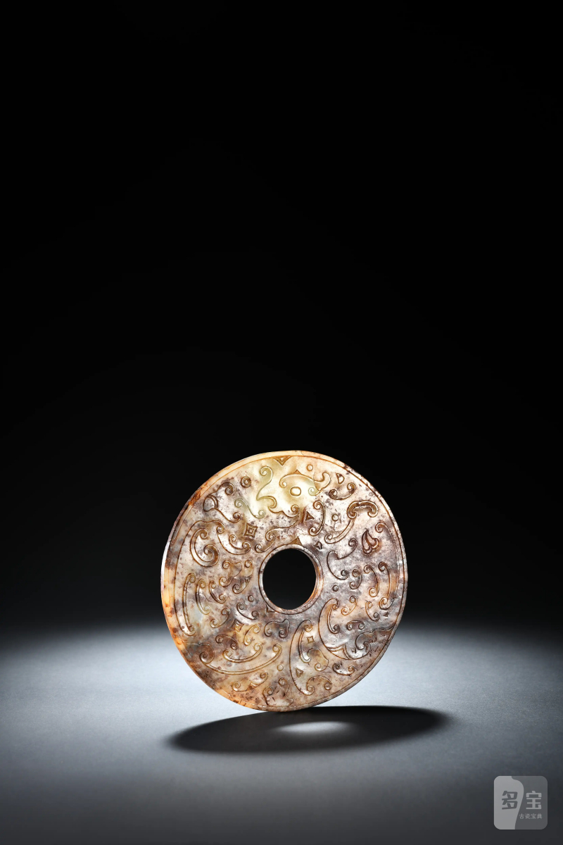 明 《古玉图考》著录 吴大澂、吴湖帆祖孙家藏凤虎纹玉璧 - 图4